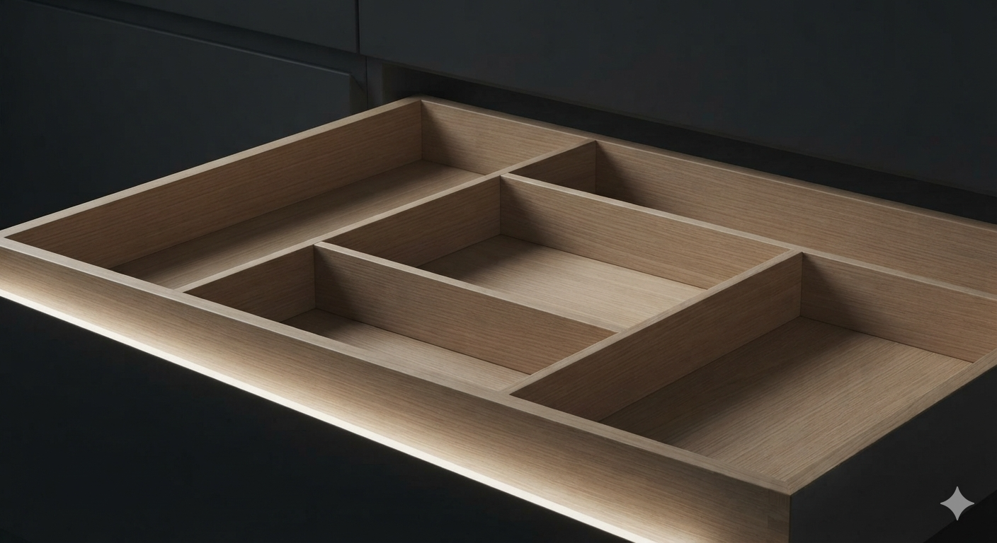 Custom drawer organizer, 3D printed to fit exact drawer dimensions
